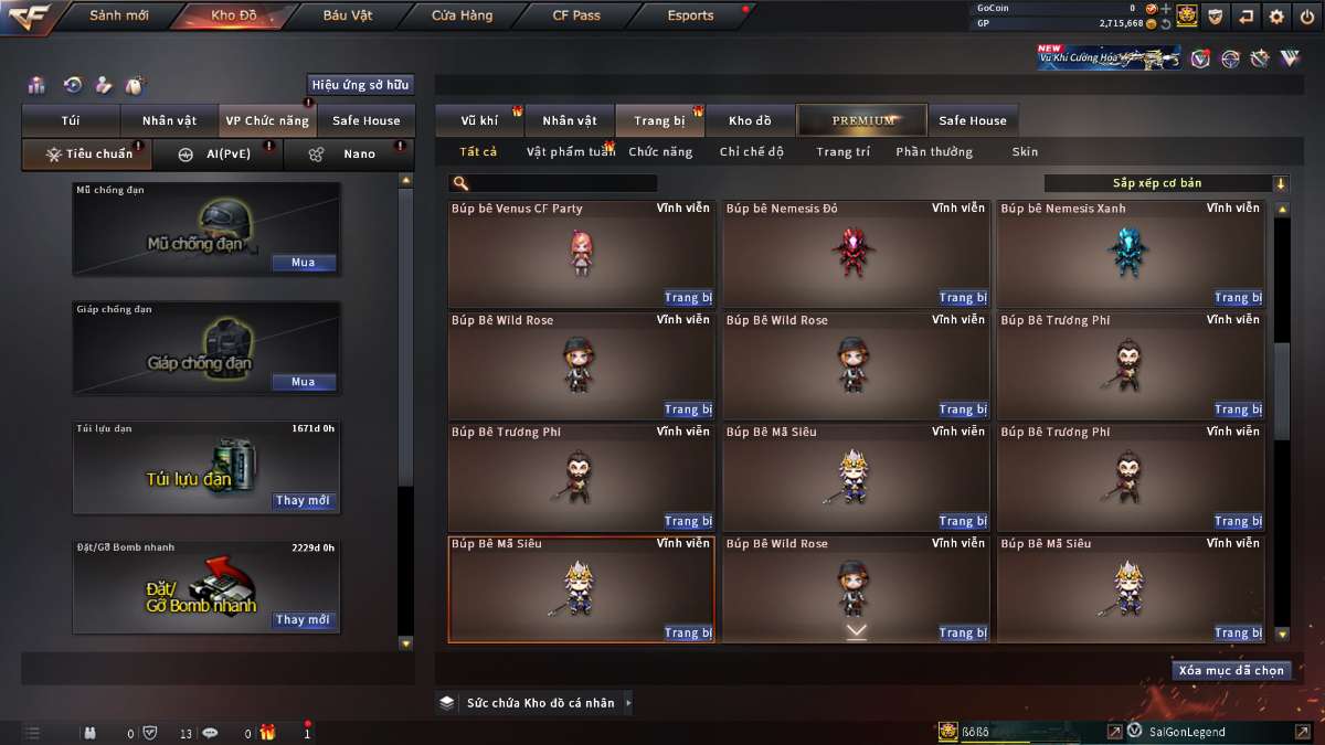 shop acc cf uy tin gia re